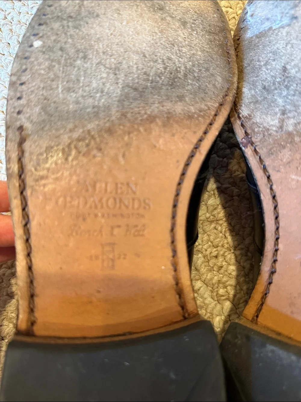 Allen Edmonds Black Leather Penny Loafers